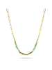 Taboo Vergulde ketting met edelstenen - (L)40 cm