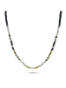Taboo Vergulde ketting met edelstenen - (L)40 cm