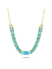 Taboo Vergulde ketting met edelstenen - (L)40 cm