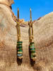Taboo Vergulde oorhangers met edelstenen