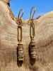 Taboo Vergulde oorhangers met edelstenen