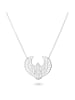 Taboo Verzilverde ketting met sierelement - (L)40 cm
