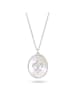 Taboo Verzilverde ketting met hanger - (L)50 cm