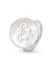 Taboo Verzilverde ring met parelmoer