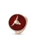 Taboo Rosévergulde ring met edelsteen