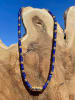 Taboo Pozłacany naszyjnik z lapis lazuli - dł. 40 cm