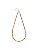Taboo Vergold. Halskette mit Edelsteinen - (L)40 cm