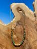 Taboo Vergold. Halskette mit Edelsteinen - (L)40 cm