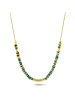 Taboo Vergold. Halskette mit Edelsteinen - (L)40 cm
