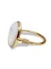 Taboo Vergold. Ring mit Perlmutt