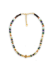 Taboo Gecoate ketting met edelstenen - (L)42 cm