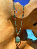 Taboo Gecoate ketting met edelstenen - (L)42 cm