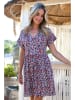 Bleu d'Azur Kleid "Harrison" in Dunkelblau/ Rosa