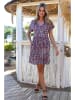 Bleu d'Azur Kleid "Harrison" in Dunkelblau/ Rosa