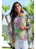 Bleu d'Azur Blouse "Amalfi" groen/paars