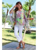 Bleu d'Azur Blouse "Amalfi" groen/paars