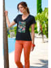 Bleu d'Azur Shirt "Guepard" zwart