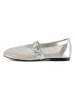 loft37 Leder-Ballerinas in Silber