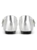loft37 Leder-Ballerinas in Silber