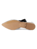 loft37 Leren ballerina's "Summer Break" zilverkleurig