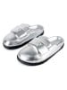 loft37 Leder-Clogs "Ready or Not" in Silber