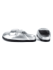 loft37 Leder-Clogs "Ready or Not" in Silber