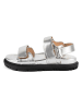 loft37 Leder-Sandalen in Silber