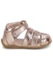 Carrément beau Leder-Halbsandalen in Beige