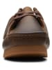 Clarks Skórzane mokasyny "Wallabee" w kolorze brązowym