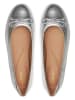 Clarks Leder-Ballerinas "Fawna" in Silber
