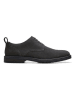 Clarks Skórzane trzewiki "Aldwin" w kolorze antracytowym