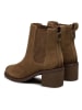 Clarks Leder-Chelsea-Boots "Chamberly Top" in Hellbraun