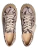 Clarks Leder-Sneakers "Mayhill Walk" in Beige/ Grau