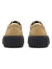 Clarks Leder-Schnürschuhe "Torhill Bee" in Beige