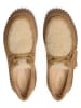 Clarks Leder-Schnürschuhe "Torhill Bee" in Beige