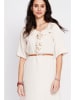 Le Jardin du Lin Kleid in Creme