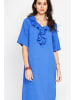 Le Jardin du Lin Kleid in Blau