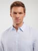 BIG STAR Leinenhemd - Regular fit - in Hellblau