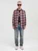 BIG STAR Blouse - regular fit - donkerblauw/rood