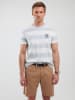 BIG STAR Shirt wit/lichtblauw
