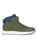 Trollkids Leder-Wanderboots "Stavanger Mid Cut XT" in Khaki