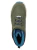 Trollkids Leren wandelboots "Stavanger Mid Cut XT" kaki