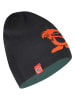 Trollkids Dwustronna czapka beanie "Troll" w kolorze czarno-niebieskim