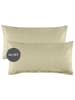 ESPRIT 2er- Set: Renforcé-Kissenhüllen "E-Harp" in Beige