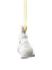 Rosenthal Zawieszka dekoracyjna w kolorze biało-żółtym - dł. 7 cm