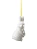 Rosenthal Zawieszka dekoracyjna w kolorze biało-żółtym - dł. 7 cm
