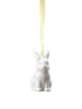 Rosenthal Zawieszka dekoracyjna w kolorze biało-żółtym - dł. 6 cm