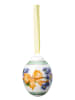 Rosenthal Zawieszka dekoracyjna w kolorze białym ze wzorem - dł. 4,5 cm