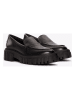 Clarks Skórzane mokasyny "Page" w kolorze czarnym