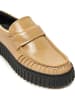 Clarks Leder-Mokassins"Torhill Mocc" in Beige